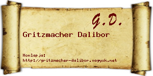 Gritzmacher Dalibor névjegykártya